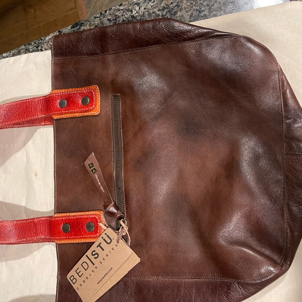 Brand New custom made Bedstu leather handbag